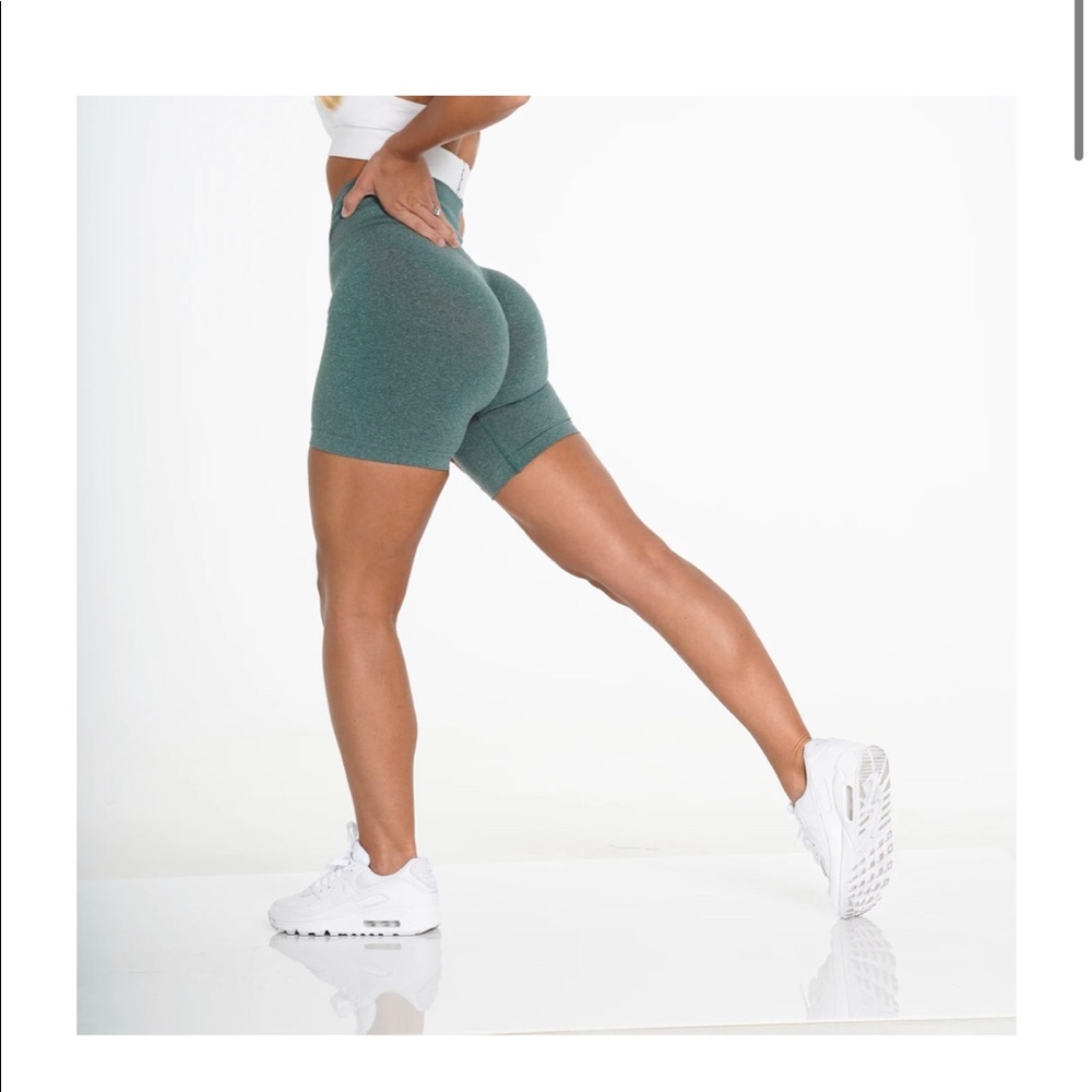 NVGTN forest green pro shorts
